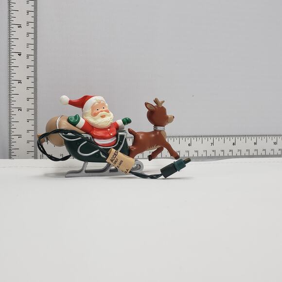 1989 Hallmark Rudolph The Red-Nosed Reindeer Blinking Light Magic Ornament - Picture 6 of 6